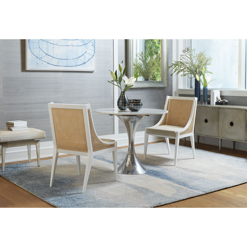Raleigh Linen Armchair, White Linen, White
