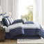 King Embroidered Comforter Ensemble 8Pc - Sophisticated Style, 8 Piece Transitional Decorative Pillows-125166494