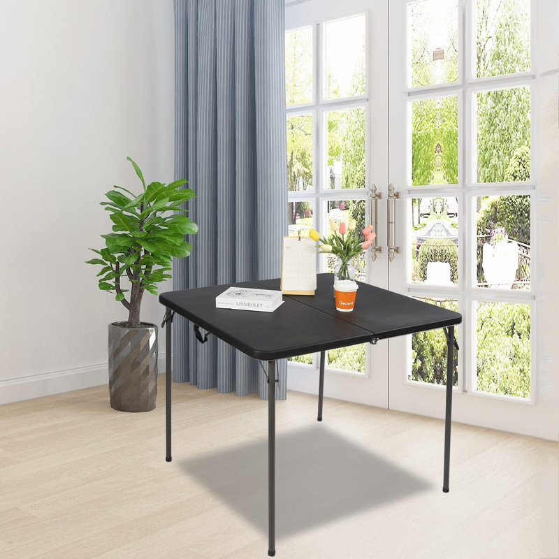 Table de jeu pliante portative en résine 34 x 34 po Redcamp, Noir