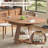 Extendable Round Dining Table For 4-8, 43.3" To 59" Convertible Oval Kitchen Table With Storage Shelf, For Small Space, Breakfast Nook, Apartment, Modern Farmhouse