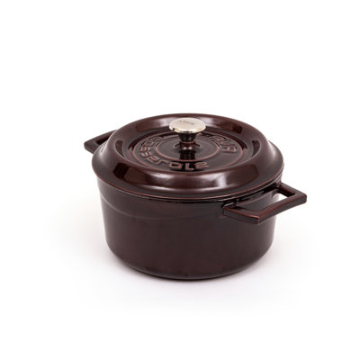  Cocotte en fonte émaillée LAVA 3 pte, pré-assaisonnée