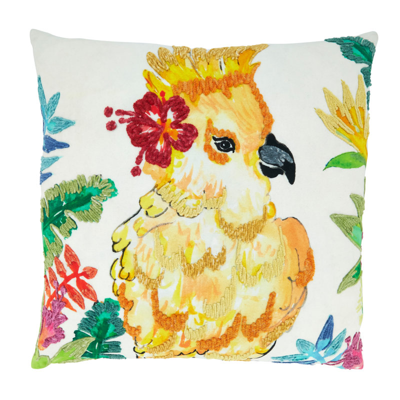 Housse de coussin en coton Birds of Paradise