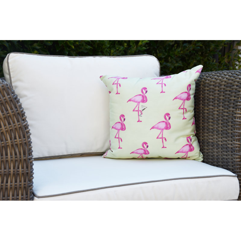 Coussin Palm Beach, Vert clair, 18 po x 18 po
