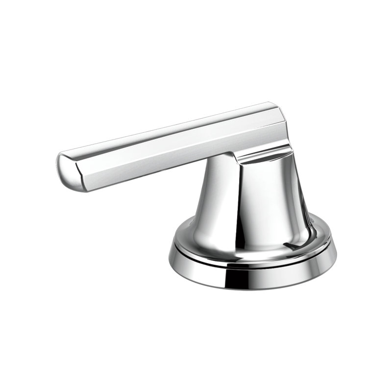 Levoir® Two-Handle Wall Mount Lavatory Faucet, Polished Chrome, Low Lever Handle, 1.5