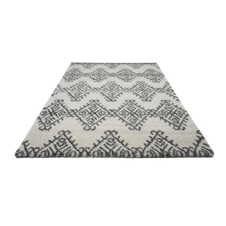 Ivoire géométriques/gris tapis décoratif Mckinnie