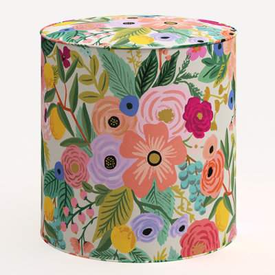 Rifle Paper Co. x Cloth and Company Billie Ottoman by Rifle Paper Co. x Cloth and Company