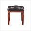 Ensemble de meuble-lavabo traditionnel en cerisier avec tiroirs de rangement et tabouret