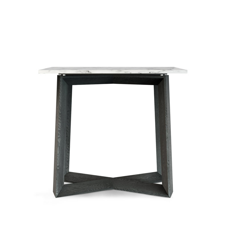 Caydance Marble Top Console Table, 73.2cm H x 80cm W x 40cm D