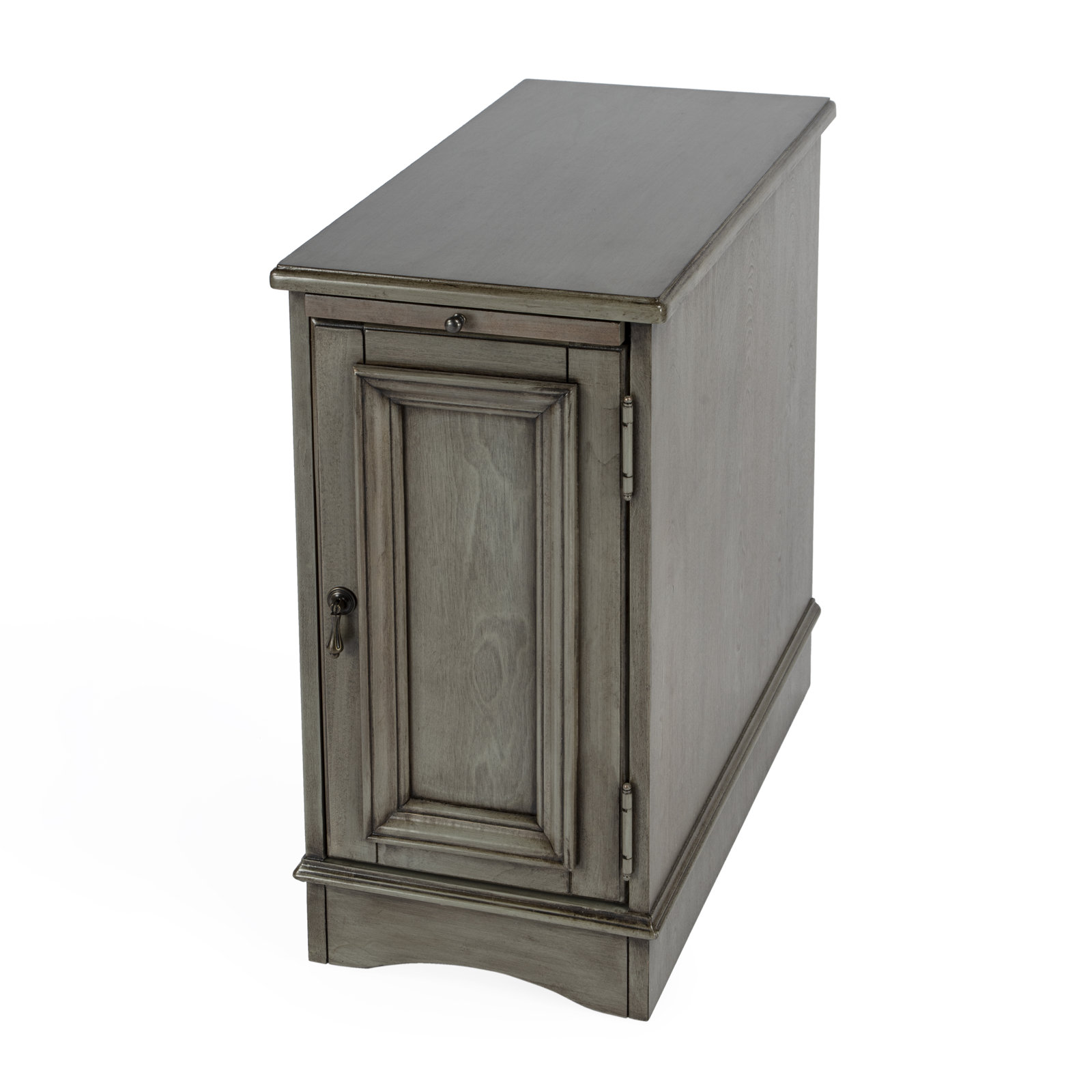 Midland 12" End Table, Silver Satin