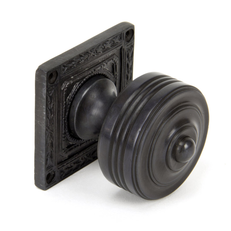 Tewkesbury Passage Door Knob, Aged Bronze