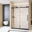 Coulissant sans effort, verre trempé, design contemporain, coffre-fort pour salle de bain