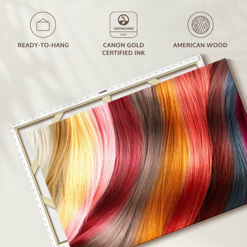 Hair Canvas Print, 26" H x 39" W x 1.25" D