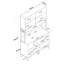 Armoire polyvalente, noyer et blanc, 47,2 po x 78,2 po x 15,7 po | 100% aggloméré mélaminé de qualité E1 | Fixation murale, nombreuses tablettes et 1 tiroir | Conception moderne pour un rangement et une organisation supplémentaires