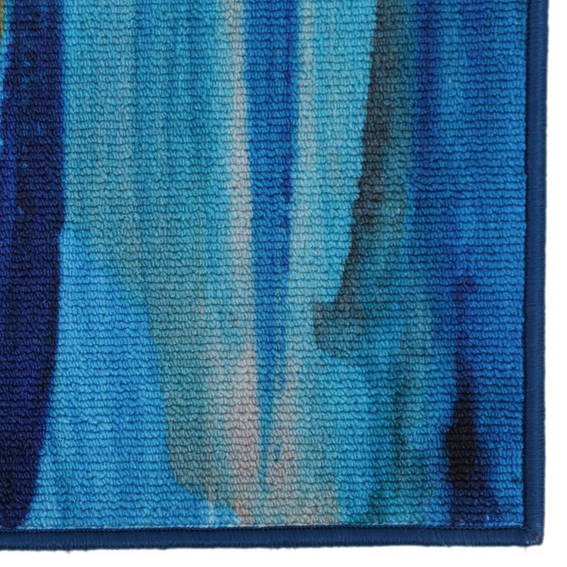 Tapis bleu Kallie, Rectangulaire l 3 pi x L 5 pi