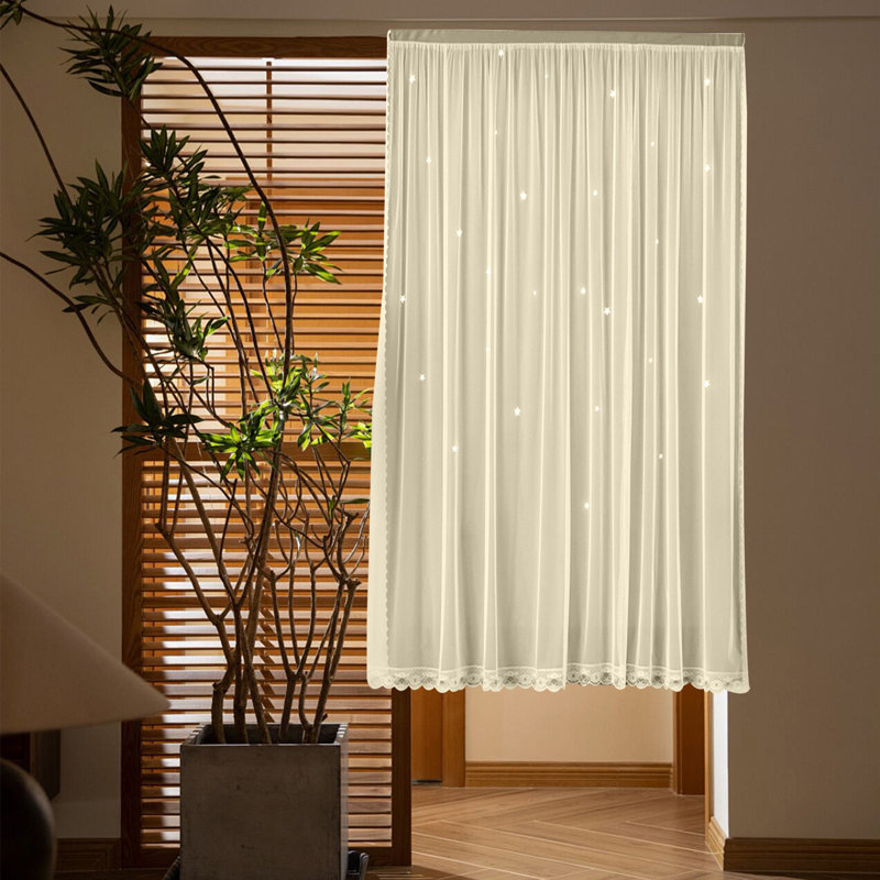 Paire de rideaux de rideaux 39 po x 59 po, Beige