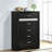 Annie Black 6-Drawer Bedroom Chest-1612970844