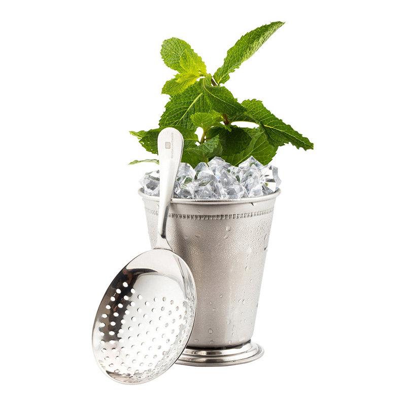 Crépine en acier inoxydable plaqué cuivre Bar Lux - 6 1/2 "- 1 boîte, Argent
