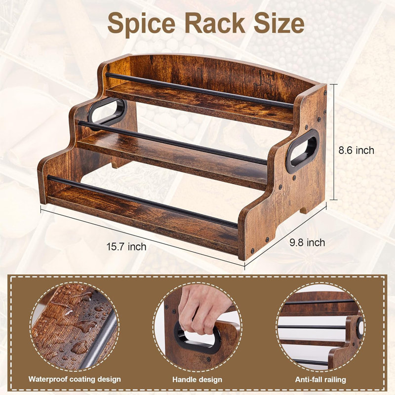 Three Layer Spice Rack Storage