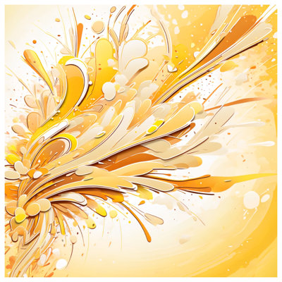 Édredon abstrait jaune