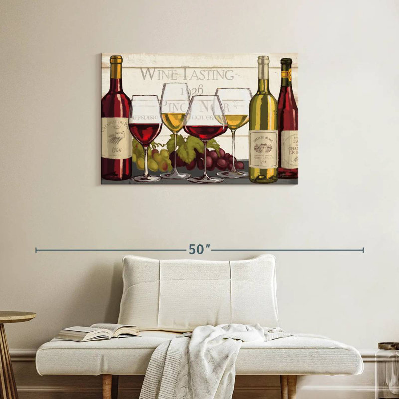 Dégustation de vin Yarlin I, H 24 po x l 36 po