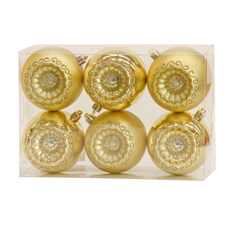 Ornements incassables The Holiday Aisle® 6 pièces, Rond doré