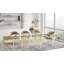Infinity Oval Glass Dining Table