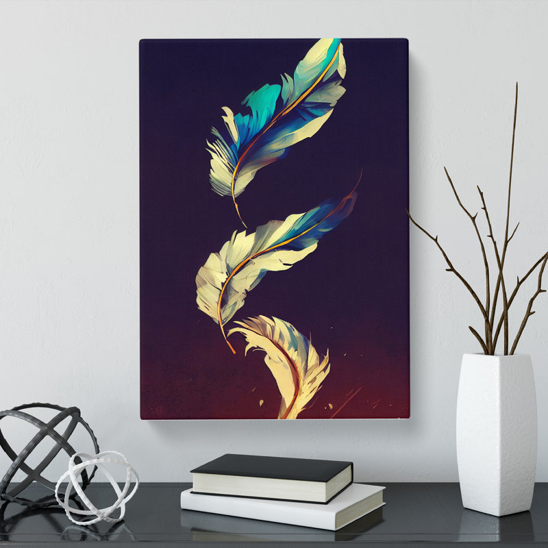 Aphina Feather Vol.1 - Wrapped Canvas, 50cm H x 35cm W x 3cm D