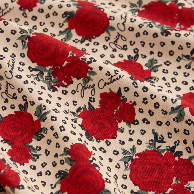 Juicy Couture Printed Microfiber Sheet Set, Full / Double, Rose Leopard