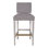 Newton By Michael Weiss Upholstered Stool with Solid Wood Frame