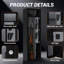 Biometric Gun Safe Cabinet with Digital Keypad, Tall Locking Storage Safe with Removable Shelves and Alarm System for Home Office