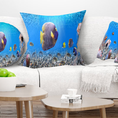 Landscape Printed Underwater Universe Panorama Pillow