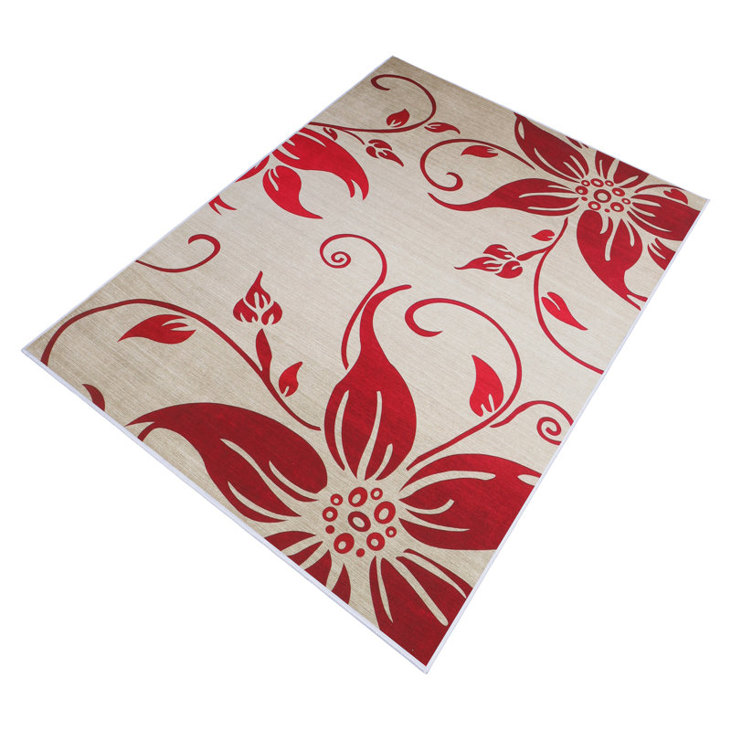 FLOWER Floral Area Rug, Rectangle 120 x 170cm
