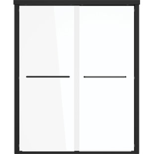 Maynor 60'' - W x 73'' H Bypass Door Framed Shower Door with