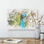 Dazzling Peacock Bird - Wrapped Canvas-56661231