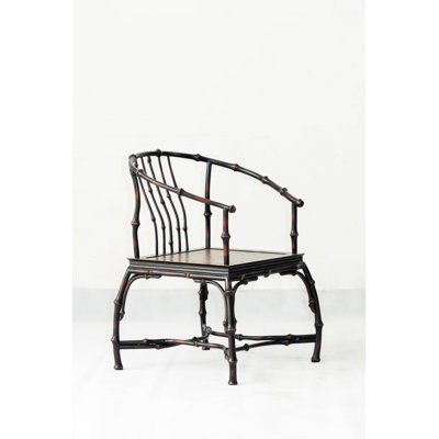 Natural Bamboo Armchair, Handmade Accent Chair for Living Room, Bedroom, Bohemian & Modern Home Decor