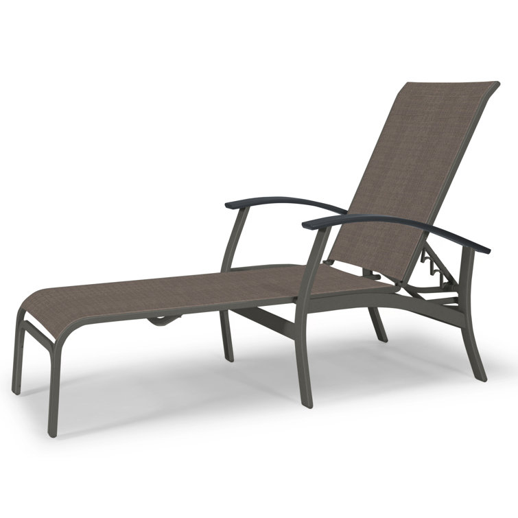 Askar Outdoor Rust-Resistant Metal Chaise Lounge