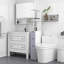 Armoire d'entrée, armoire de rangement pour salle de bain, tour à linge autoportante avec tablette à 2 niveaux et tiroirs, rangement de plancher étroit-1660554756
