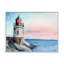Un phare sur un rivage en début de matinée - peinture sur toile-59536824-59767239