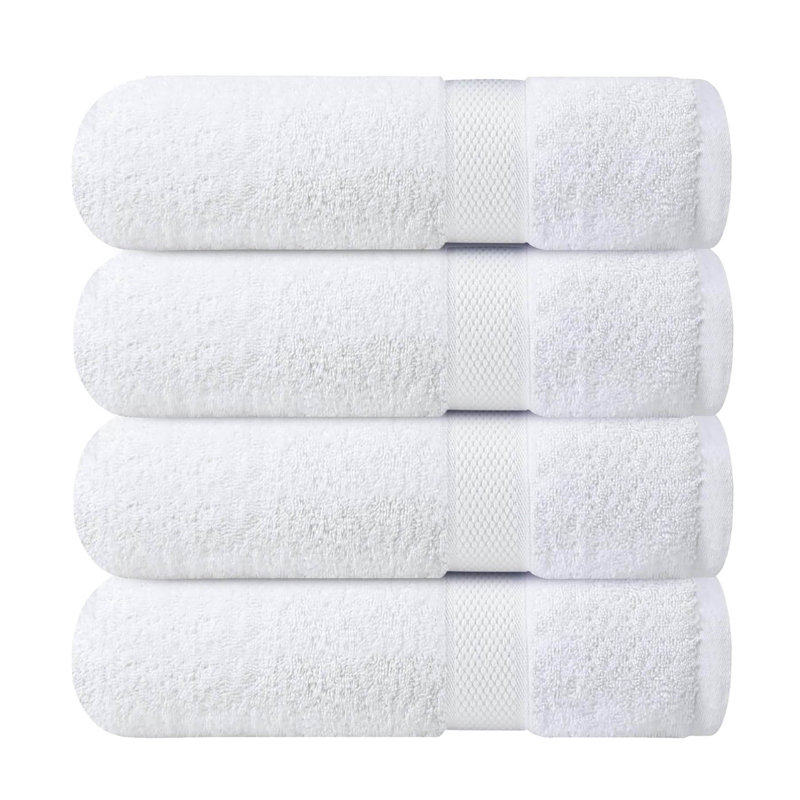 100% Cotton Bath Towel, White