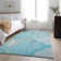 Premium Machine Washable Cerrito AMF510 Teal Rug