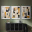 ABSTRACT Series DV - Impression sur mesure encadrée de qualité supérieure - 3 pièces-1091461556