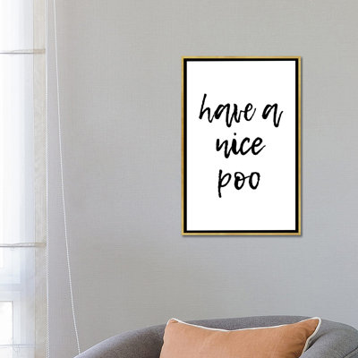 « a a nice poo » par pixy paper, reproduction d’art textuel
