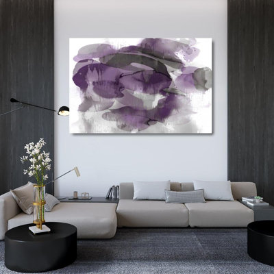 Red Barrel Studio® Jett, Kristina Gallery Wrapped Canvas Art Titled: Amethyst Flow II