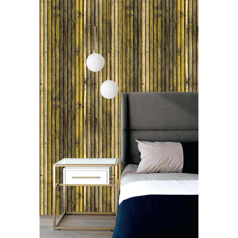 Panneau mural en vinyle 28 po x 28 po Falkirk Jura II, Jaune