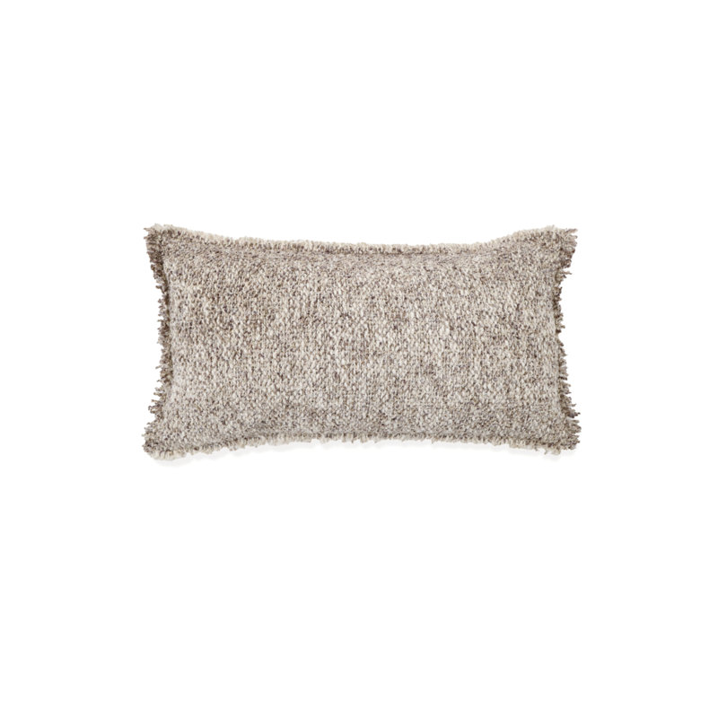 Brentwood Square Pillow Cover & Insert, Pebble, 14" H x 24" W
