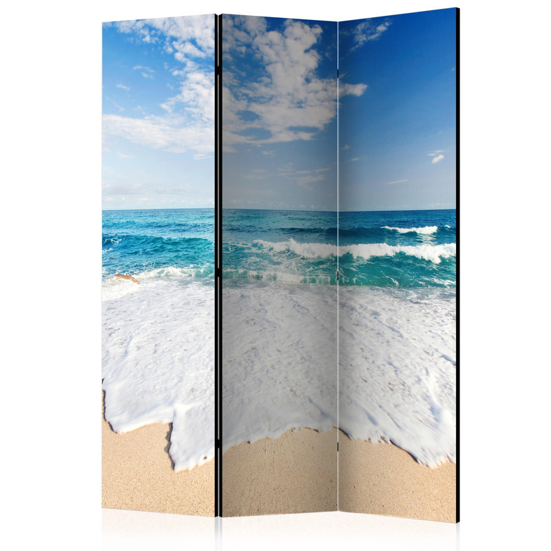 135cm W x 172cm H 3 - Panel Solid Wood Folding Room Divider