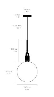 1 - Light Pendant, Gun Metal, Smoked