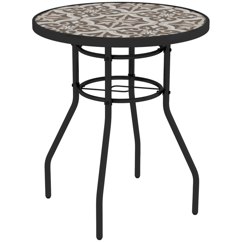 Kimbler Round Metal Outdoor Dining Table,Coffee Table,Bistro Table , 60cm cm W 60cm cm D