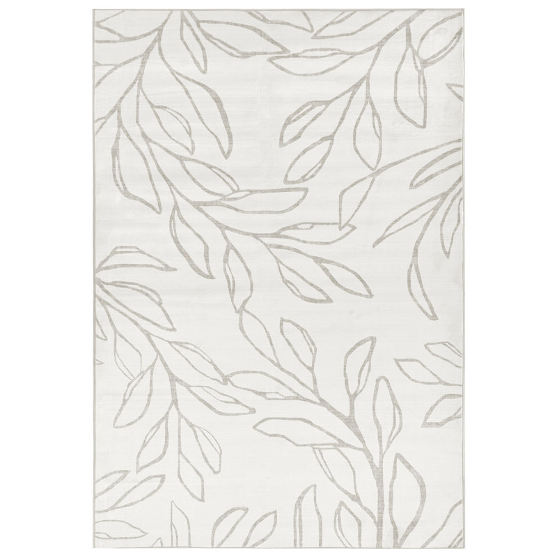 Floral Area Rug, Rectangle 160 x 230 cm