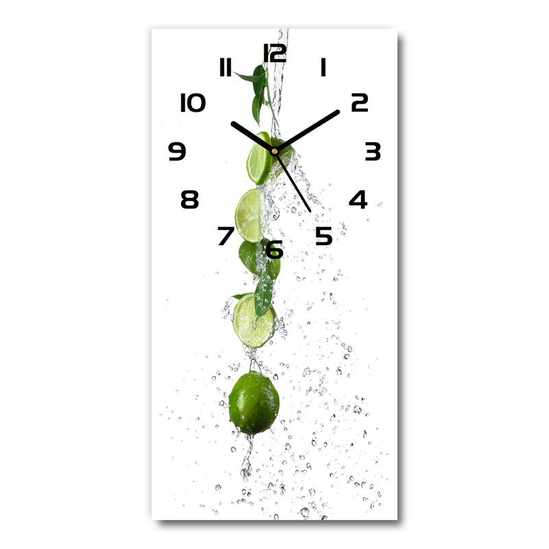 Ingmari Glass Analogue Wall Clock, Black